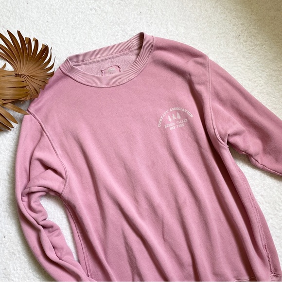 aerie | Tops | Aerie Pink Oversized Crewneck Sweatshirt Hudson Valley New  York Upstate | Poshmark